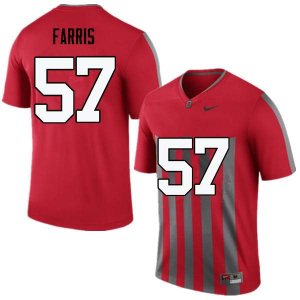NCAA Ohio State Buckeyes Men's #57 Chase Farris Throwback Nike Football College Jersey UXD7345BY